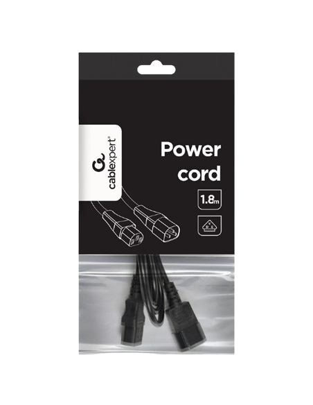 Cablu de alimentare Cablexpert PC-189-VDE, 1,8m, Negru