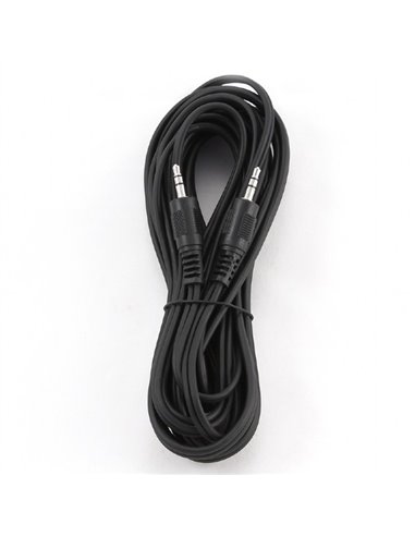 Cablu audio Cablexpert CCA-404-5M, 3.5mm 3-pin (M) - 3.5mm 3-pin (M), 5m, Negru