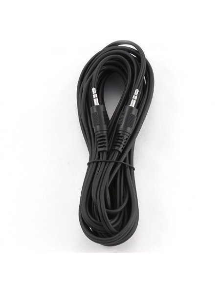 Аудиокабель Cablexpert CCA-404-5M, 3.5mm 3-pin (M) - 3.5mm 3-pin (M), 5м, Чёрный