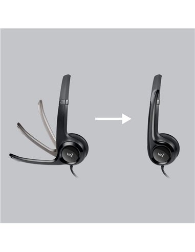 Căști Logitech H390, Negru