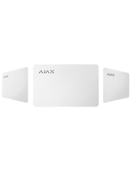 Card securizat fără contact Ajax Pass, Alb