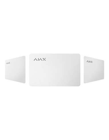 Card securizat fără contact Ajax Pass, Alb