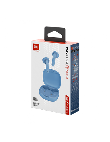 Căști JBL Wave Flex, Albastru