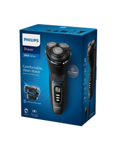 Электробритва мужская Philips S3344/13, Чёрный 2
