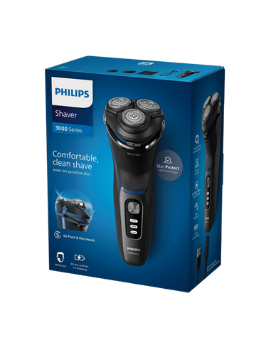 Электробритва мужская Philips S3344/13, Чёрный