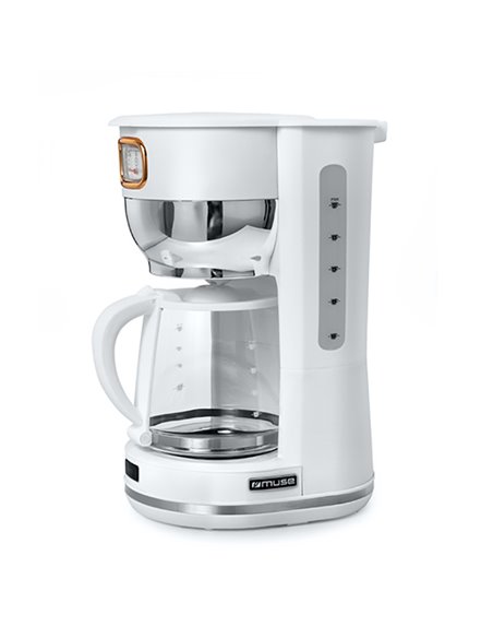 Капельная кофеварка MUSE MS-220 W, 1000Вт, Белый
