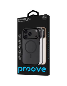 Чехол Proove Sapphire with MagSafe для Apple iPhone 17 Pro Max, Black Titanium 2