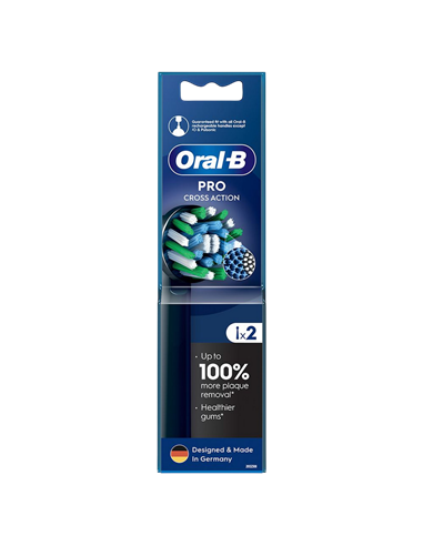 Насадка для электрической зубной щетки Braun Oral-B Pro Cross Action, Чёрный