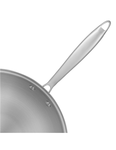 Сковорода WOK RESTO 95004, 28см, Нержавеющая сталь