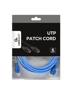 Patch cord Cablexpert PP6U-3M/B, Cat6 UTP, 3m, Albastru 2