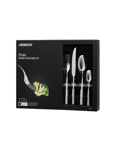 Set de tacâmuri Ardesto AR0724BS, Oțel inoxidabil