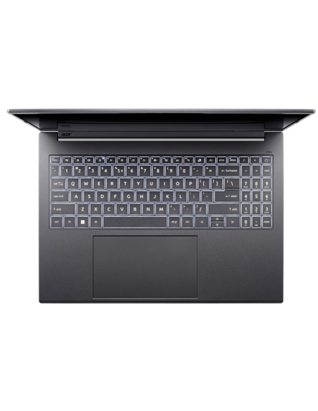 Laptop 16" Acer Aspire 16 AI OLED A16-61M, Steel Gray, AMD Ryzen AI 7 350, 32GB/1024GB, Linux eShell