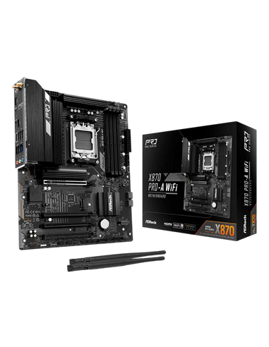 Материнская плата ASRock X870 PRO-A WIFI, AM5, AMD X870, ATX