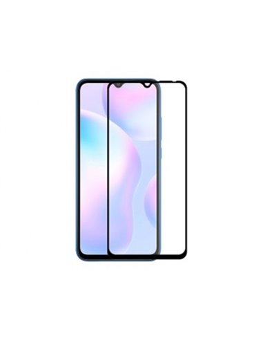 Защитное стекло Xcover Redmi9A/9C - All Glue, Чёрный