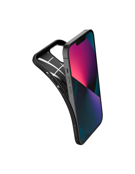 Husă Spigen iPhone 13, Liquid Air, Negru mat