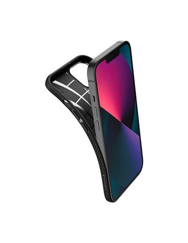 Чехол Spigen iPhone 13, Liquid Air, Матовый черный