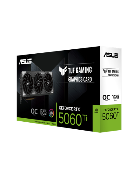 Видеокарта ASUS TUF-RTX5060TI-O16G-GAMING, 16 ГБ GDDR7 128бит