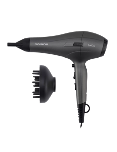 Фен Polaris PHD2600AСi, 2600Вт, Графитовый