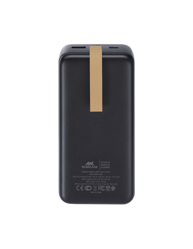 Acumulator extern Rivacase VA1083, 30000mAh, Negru