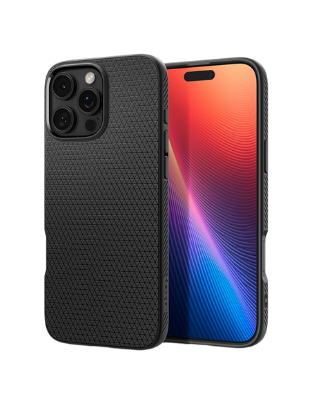 Husă Spigen iPhone 16 Liquid Air, Negru mat