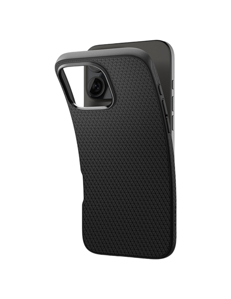Чехол Spigen iPhone 16 Liquid Air, Матовый черный