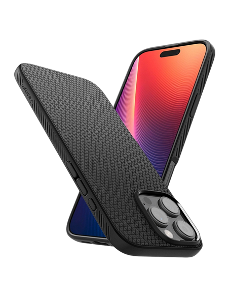 Чехол Spigen iPhone 16 Liquid Air, Матовый черный