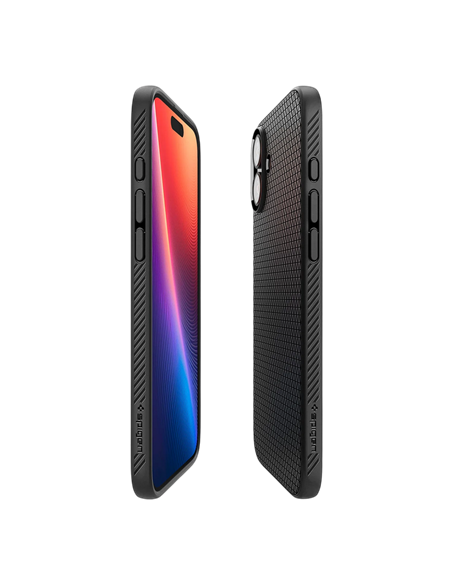 Чехол Spigen iPhone 16 Liquid Air, Матовый черный