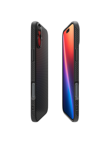 Чехол Spigen iPhone 16 Liquid Air, Матовый черный