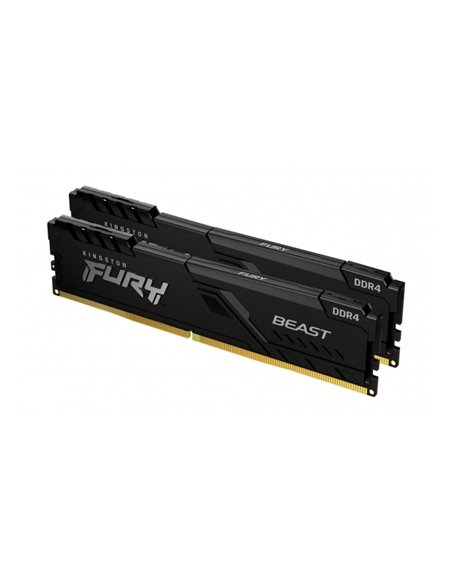 Оперативная память Kingston FURY Beast, DDR4 SDRAM, 3600 МГц, 16Гб, KF436C17BBK2/16