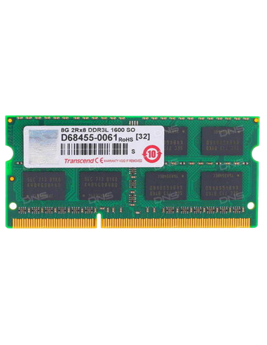 Оперативная память Transcend TS1GSK64W6H, DDR3 SDRAM, 1600 МГц, 8Гб