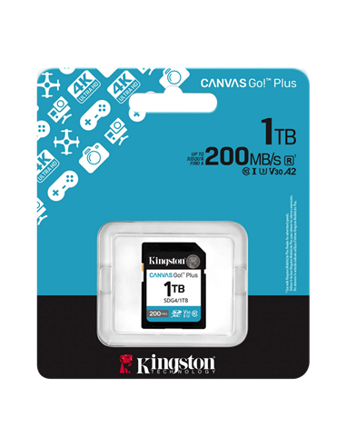 Карта памяти Kingston Canvas Go! Plus, 1024Гб (SDG4/1TB)