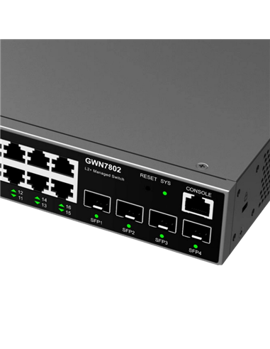 Switch de rețea Grandstream GWN7802, 16x 10/100/1000 Mbps
