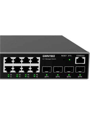 Switch de rețea Grandstream GWN7802, 16x 10/100/1000 Mbps