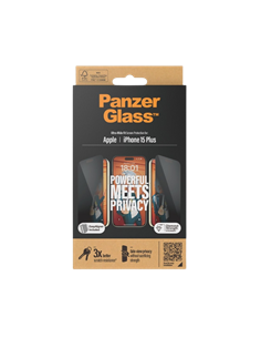 Защитное стекло PanzerGlass iPhone 15 Plus Privacy wA, Прозрачный 2