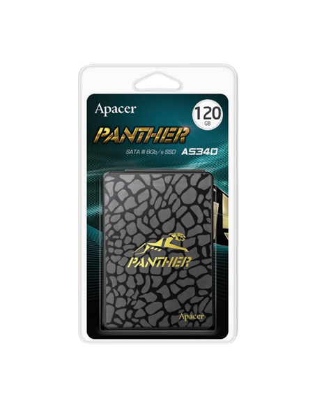 Накопитель SSD Apacer AS340 PANTHER, 120Гб, AP120GAS340G-1