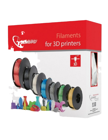 Filament pentru imprimantă 3D Gembird 3DP-ABS1.75-01-TR, ABS, Transparent , 1.75 mm, 1kg