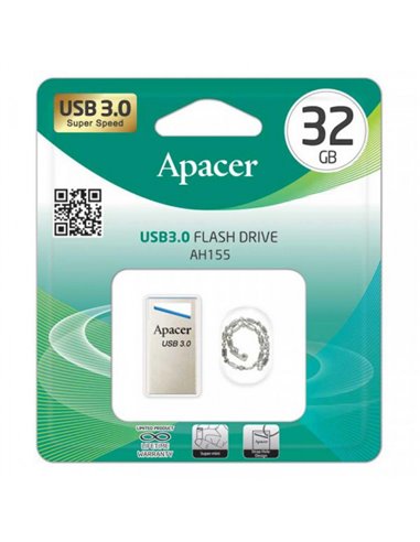 Memorie USB Apacer AH155, 32GB, Argintiu/Albastru