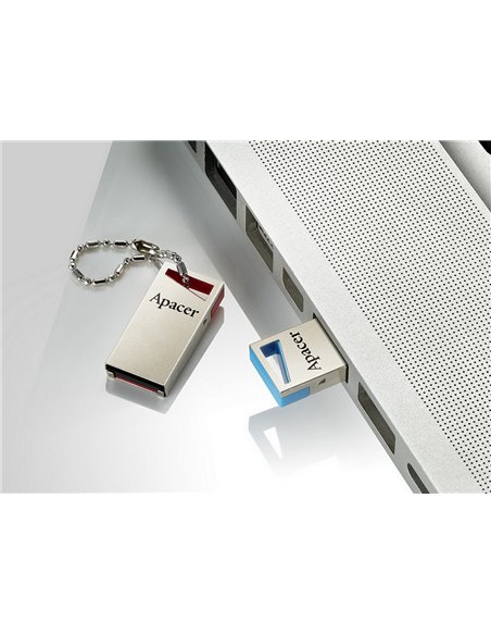 USB Flash накопитель Apacer AH155, 64Гб, Серебристый/Синий