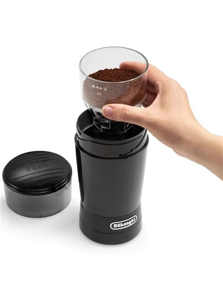 Râșniță de cafea De'Longhi KG200, Negru