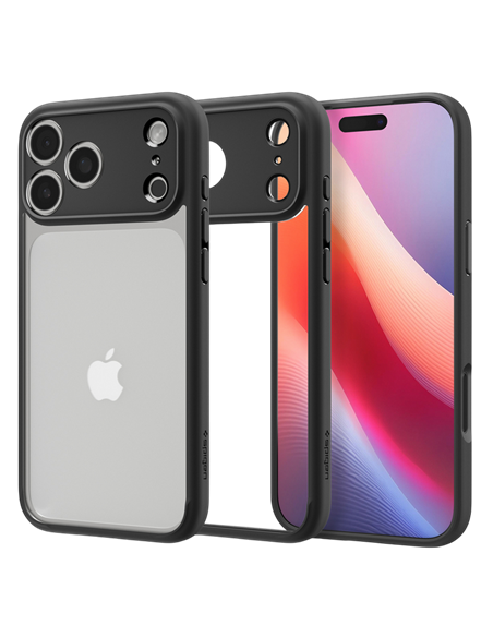 Чехол Spigen Ultra Hybrid для Apple iPhone 17 Pro, Матовый черный