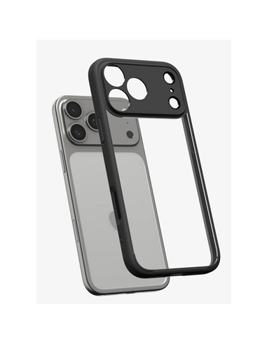 Чехол Spigen Ultra Hybrid для Apple iPhone 17 Pro, Матовый черный