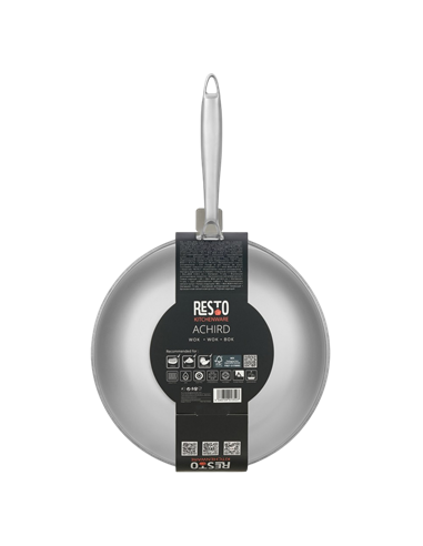 Tigaie WOK RESTO 95349, 28cm, Oțel inoxidabil