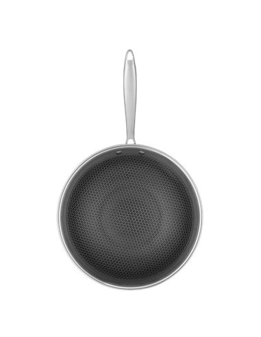 Tigaie WOK RESTO 95349, 28cm, Oțel inoxidabil