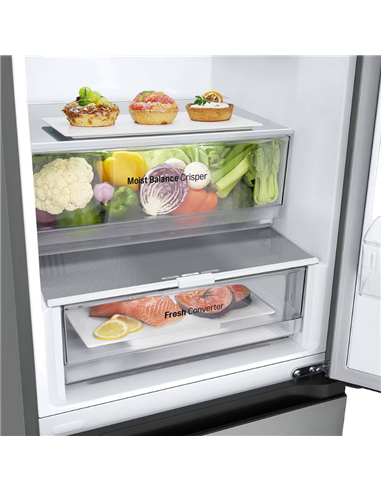 Холодильник LG GBV3200DPY, DoorCooling+, Серебристый