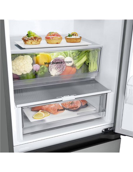 Холодильник LG GBV3200DPY, DoorCooling+, Серебристый