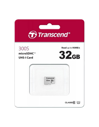 Карта памяти Transcend microSDHC Class 10, 32Гб (TS32GUSD300S)
