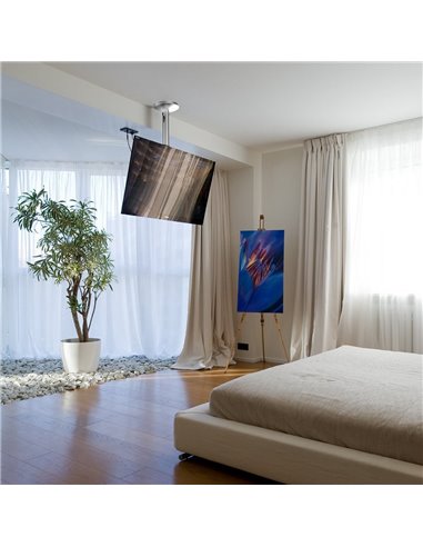 Suport TV tavan Full-motion Reflecta Pallas Extend 85, Argintiu