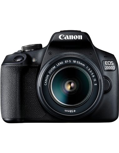 Aparat foto DSLR Canon EOS 2000D & EF-S 18-55mm  f/3.5-5.6 IS II KIT