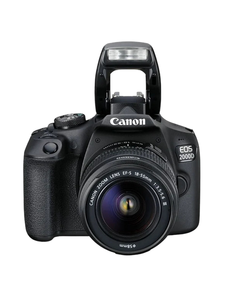 Aparat foto DSLR Canon EOS 2000D & EF-S 18-55mm  f/3.5-5.6 IS II KIT