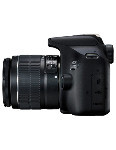 Aparat foto DSLR Canon EOS 2000D & EF-S 18-55mm  f/3.5-5.6 IS II KIT